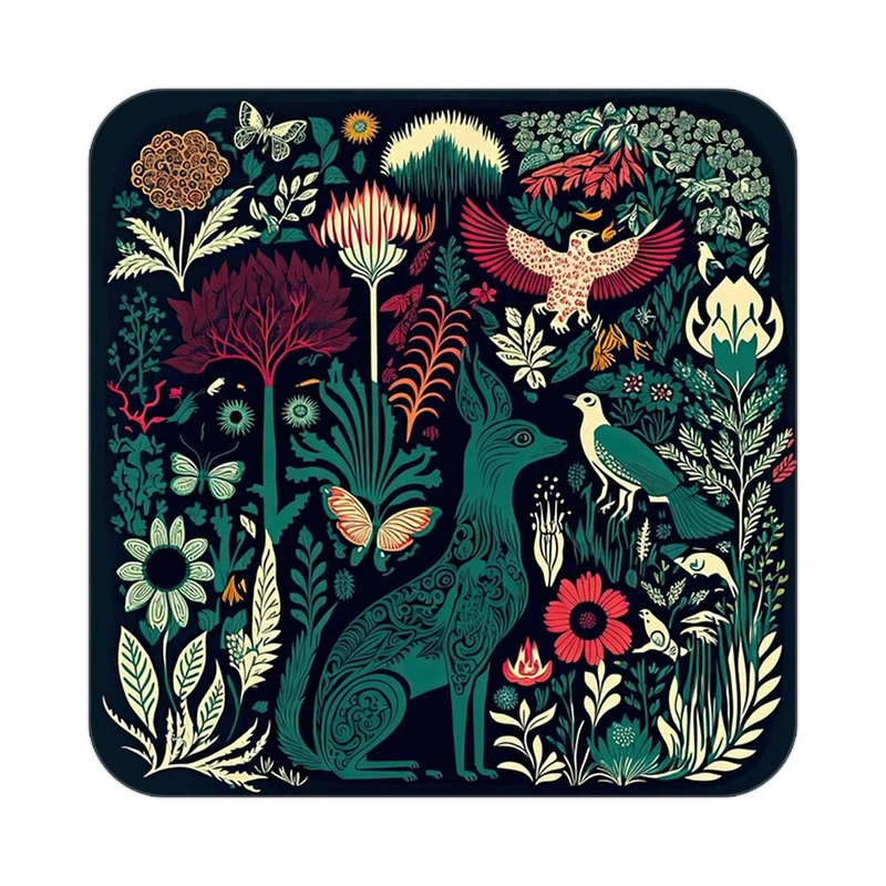 زیر لیوانی کاکتی طرح حیوانات رنگی مدل mp26220