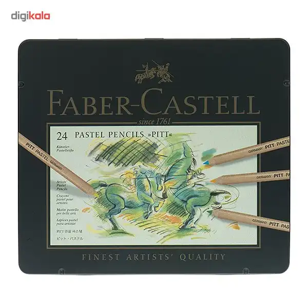 پاستل مدادی 24 رنگ فابر-کاستل مدل Finest Artist Pitts کد 112124