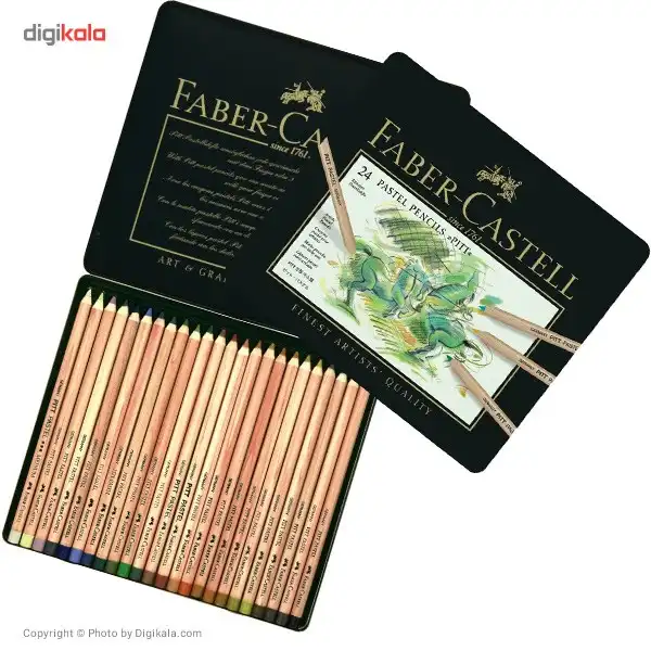 پاستل مدادی 24 رنگ فابر-کاستل مدل Finest Artist Pitts کد 112124
