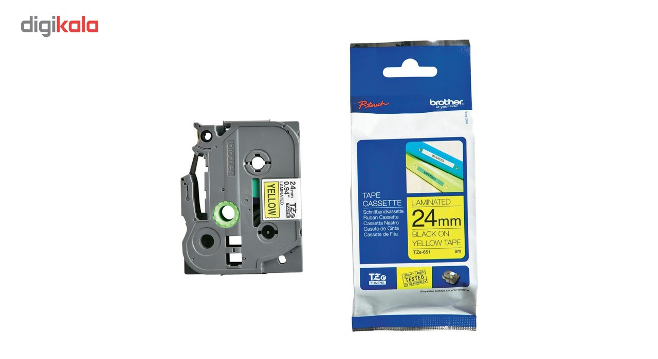 برچسب پرینتر لیبل زن برادر مدل TZe-651