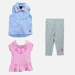 ست 3 تکه لباس دخترانه یو اس پولو مدل 001