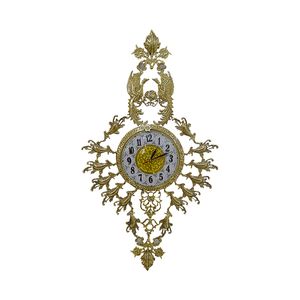 ساعت دیواری برنجی مدل طاووس