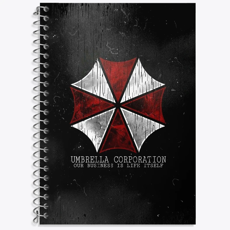 دفتر زبان 50 برگ خندالو مدل سه خط طرح بازی رزیدنت اویل (Resident Evil) کد 31656