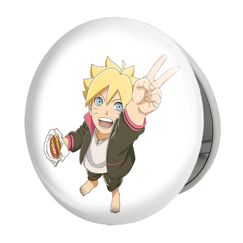 آینه جیبی خندالو طرح بوروتو اوزوماکی انیمه بوروتو Boruto مدل تاشو کد 15758 