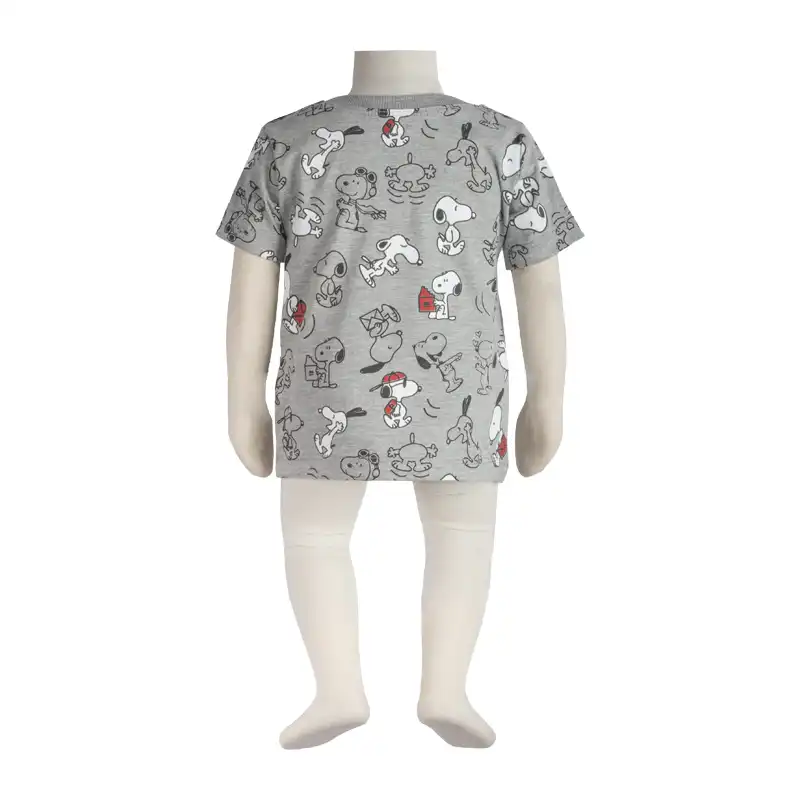 تی شرت آستین کوتاه نوزادی آدمک  مدل اسنوپی کد 150003