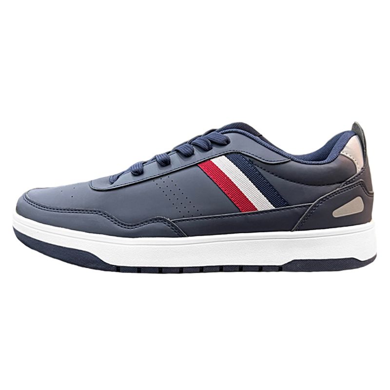 کفش روزمره مردانه مکس مدل Tape Detail Lace-Up Sneakers -  - 1
