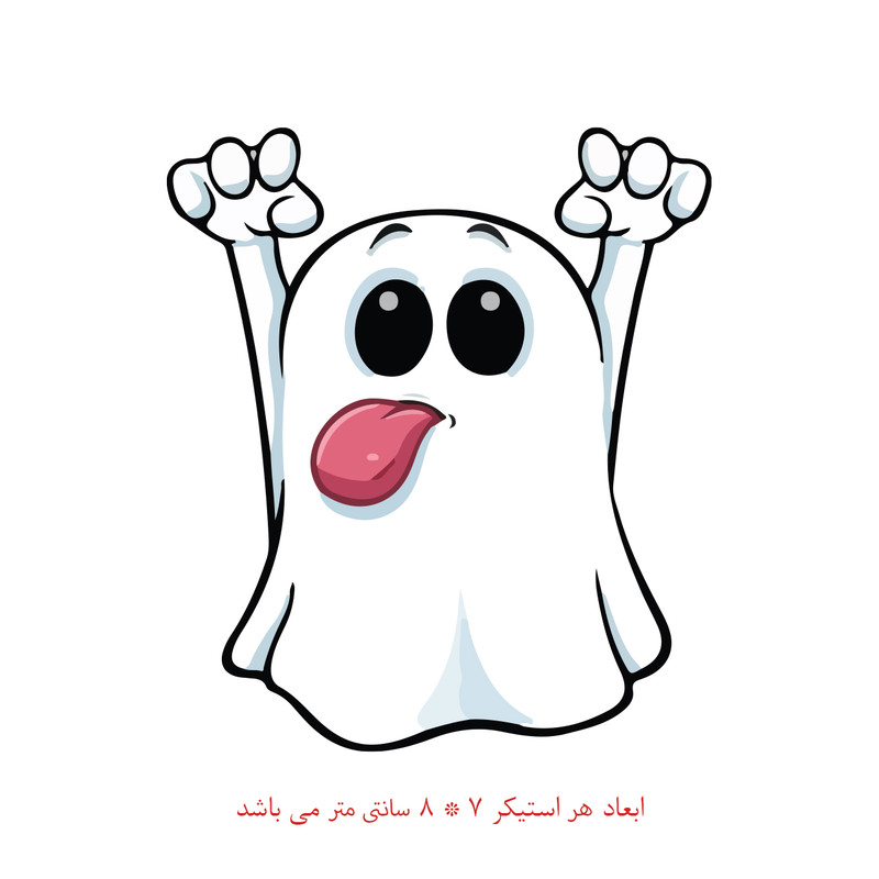 برچسب لپ تاپ طرح روح کد 562