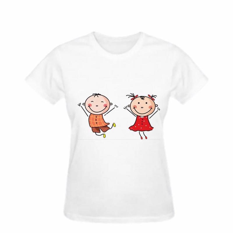 تی شرت آستین کوتاه زنانه مدل چاپی کد 019