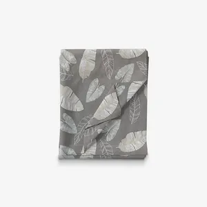 ملحفه مدل کشدار طرح برگ سایز 140 x240 سانتی متر