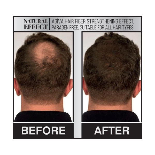 اسپری پرپشت کننده مو آگیوا مدل FIBER حجم 150 میلی لیتر رنگ مشکی