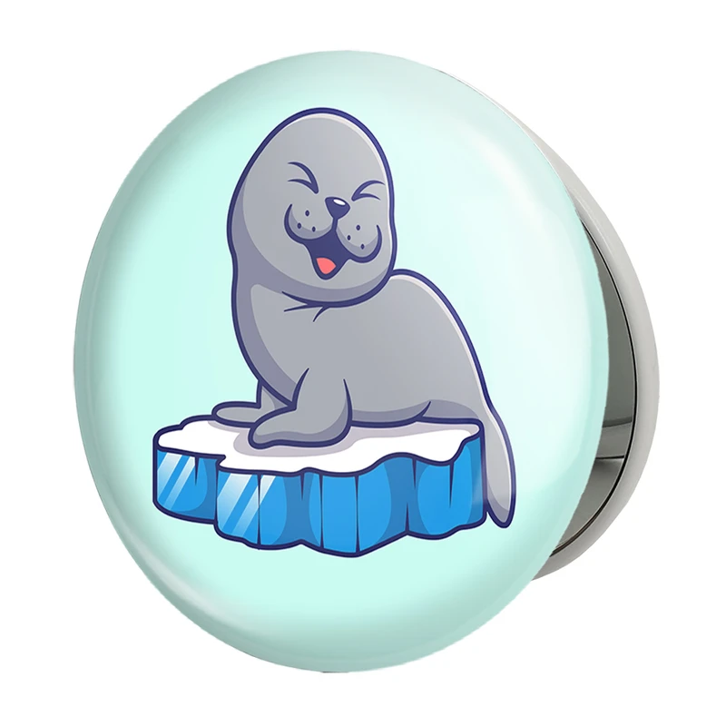 آینه جیبی خندالو طرح حیوانات بامزه فک مدل تاشو کد 29724