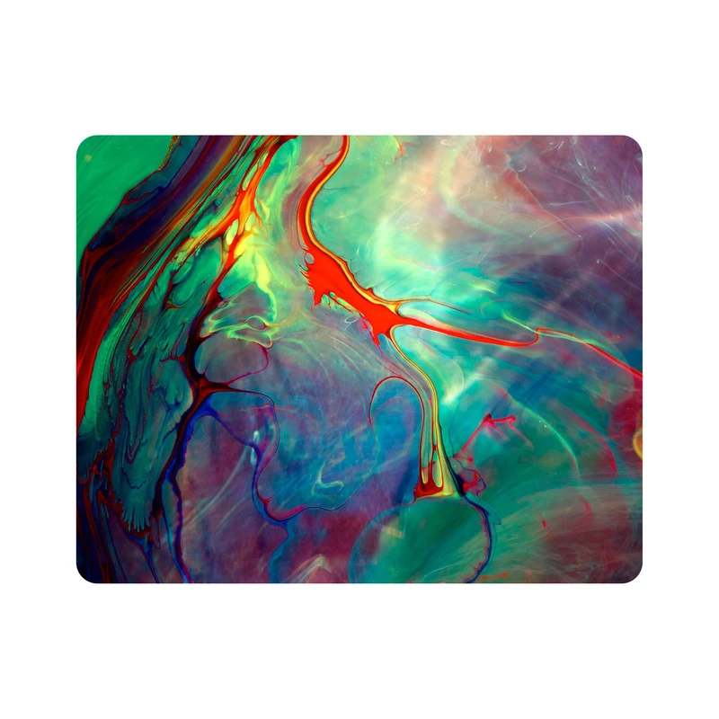 ماوس پد اطلس آبی طرح رنگ های انتزاعی مدل T1169