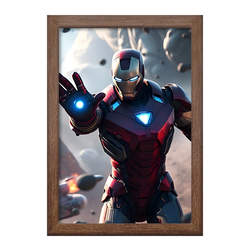 تابلو خندالو طرح مرد آهنی مارول (Marvel) کد F12721