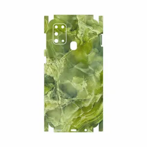 MAHOOT Green Crystal Marble-FullSkin Cover Sticker for Samsung Galaxy M31