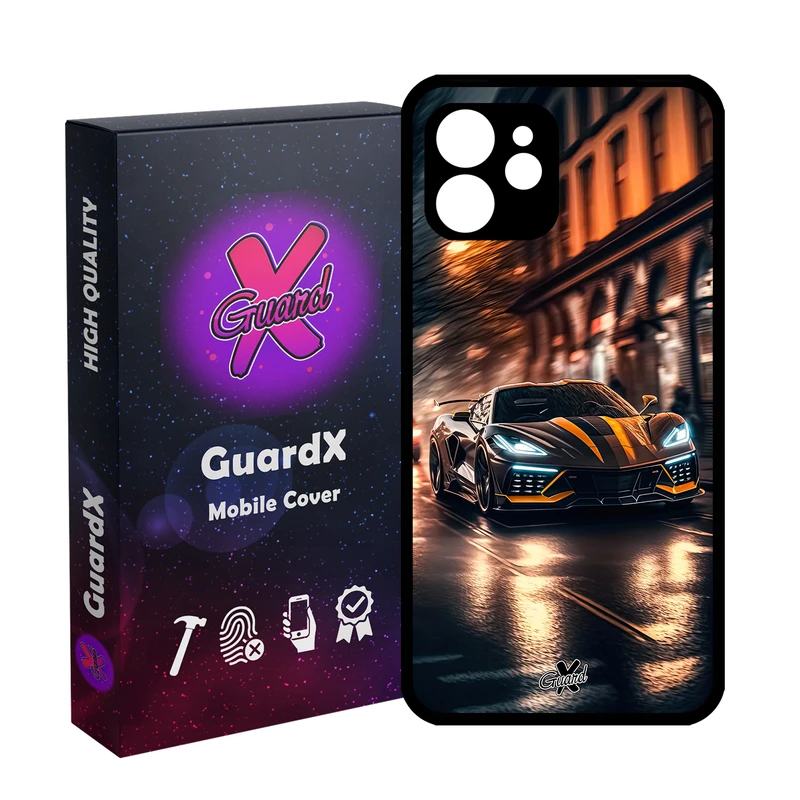 کاور گارد ایکس طرح ماشین مدل Glass10624 مناسب برای گوشی موبایل اپل iPhone 12