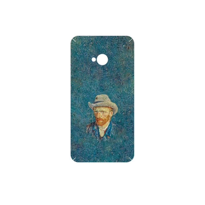 برچسب پوششی ماهوت مدل Self portrait with a gray felt hat مناسب برای گوشی موبایل اچ تی سی One M7