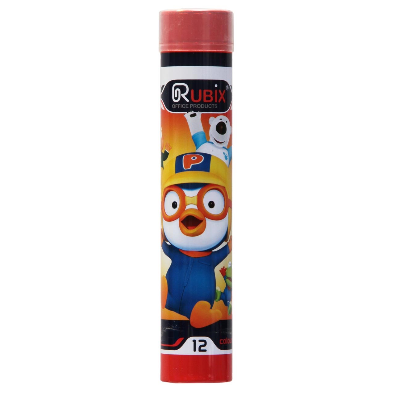 مداد رنگی 12 رنگ لوله ای روبیکس MRX17
