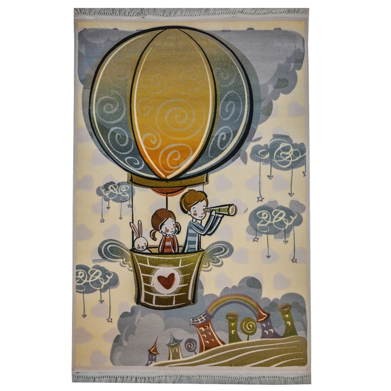 فرش ماشینی آرمانی طرح عروسکی سپاس نور کد 2007 زمینه کرم