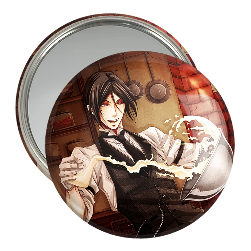 آینه جیبی خندالو مدل سباستین انیمه خادم سیاه Black Butler  کد 16324