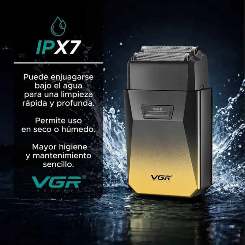 ماشین اصلاح موی سر و صورت شارژی وی جی ار مدل V-372