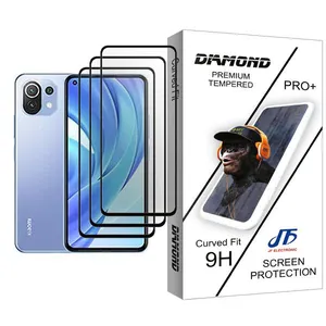 JF Diamond Glass MIX003 Screen Protector For Xiaomi Mi 11 Lite Pack Of 3