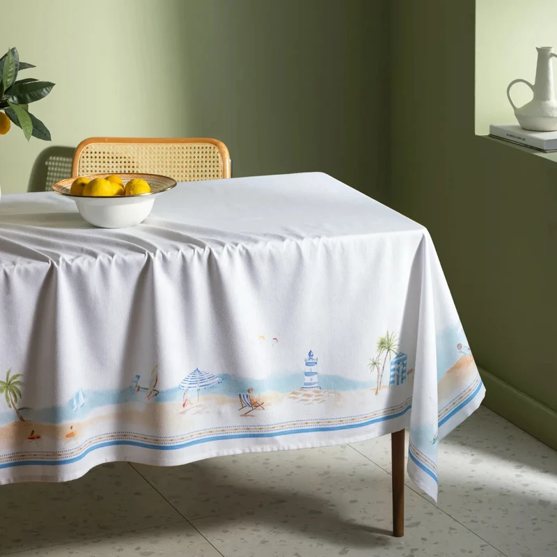 رومیزی مادام کوکو مدل Lazule سایز 150x150 سانتی‌متر