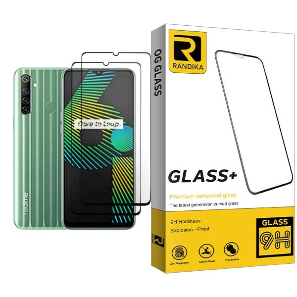 محافظ صفحه نمایش راندیکا مدل Randika Glass MIX002 مناسب برای گوشی موبایل ریلمی 6i بسته دو عددی