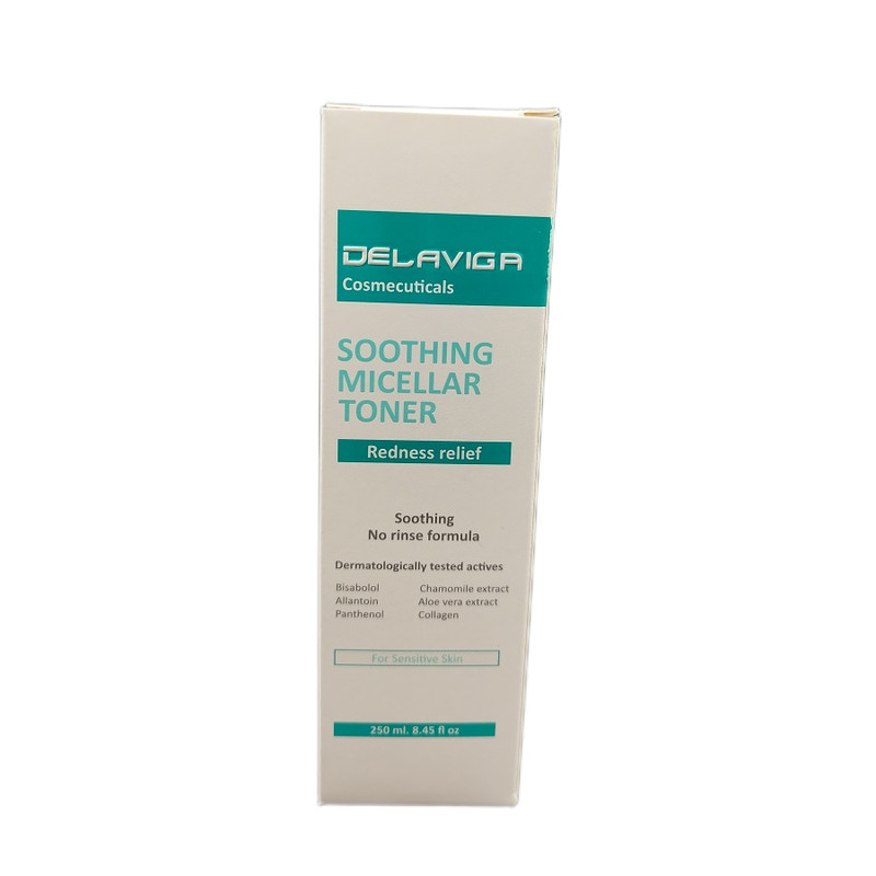 تونر دلاویگا مدل Redness relief حجم 250 میلی لیتر