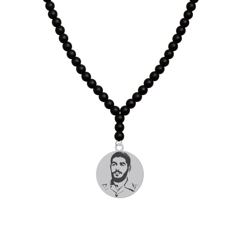 گردنبند هایکا طرح چهره شهید ابراهیم هادی کد am.jh 545