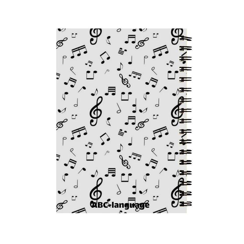 دفتر زبان 60 برگ مدل موسیقی کد 0415