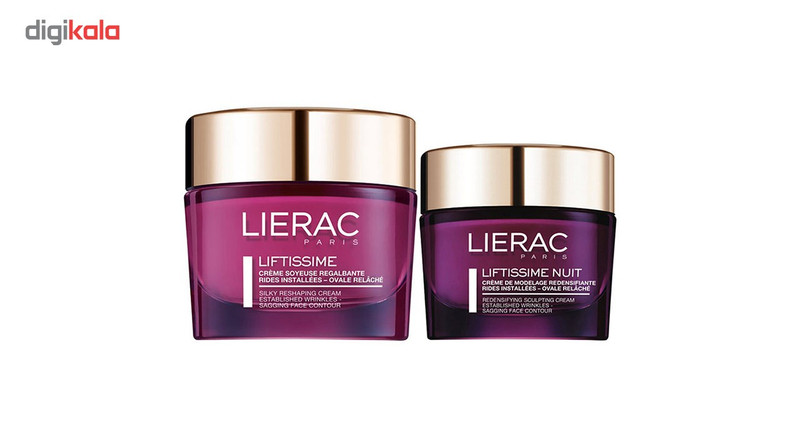 پک ضد چروک لیراک سری Liftissime مدل Night Cream و LIfting Reshaping Cream