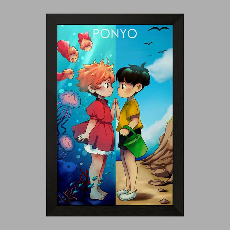 تابلو خندالو مدل انیمه پونیو Ponyo  کد 4895