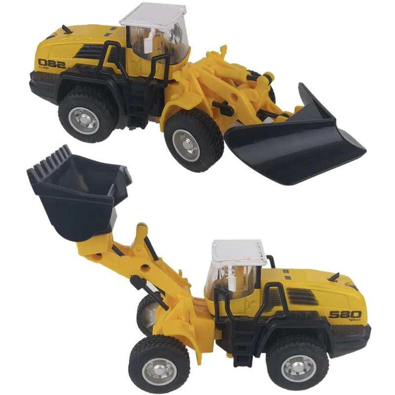 ماکت ماشین مدل لودر و برف روب بسته دو عددی