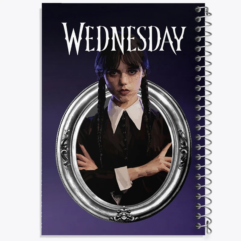 دفتر نقاشی 50 برگ خندالو طرح ونزدی (Wednesday) کد F2463