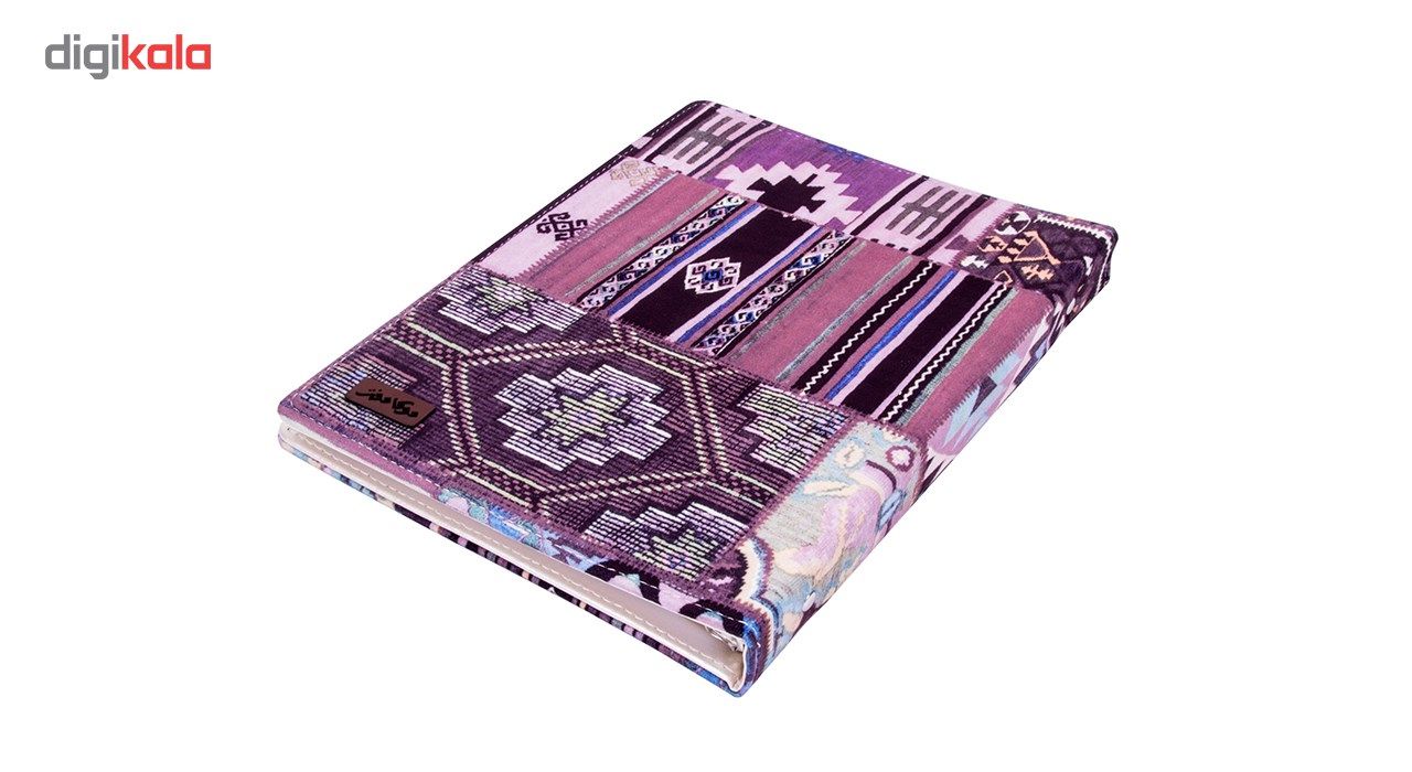 دفتر کلاسوری 100 برگ دوکادفتر طرح پارچه مخملی کد 02-100-621 main 1 3