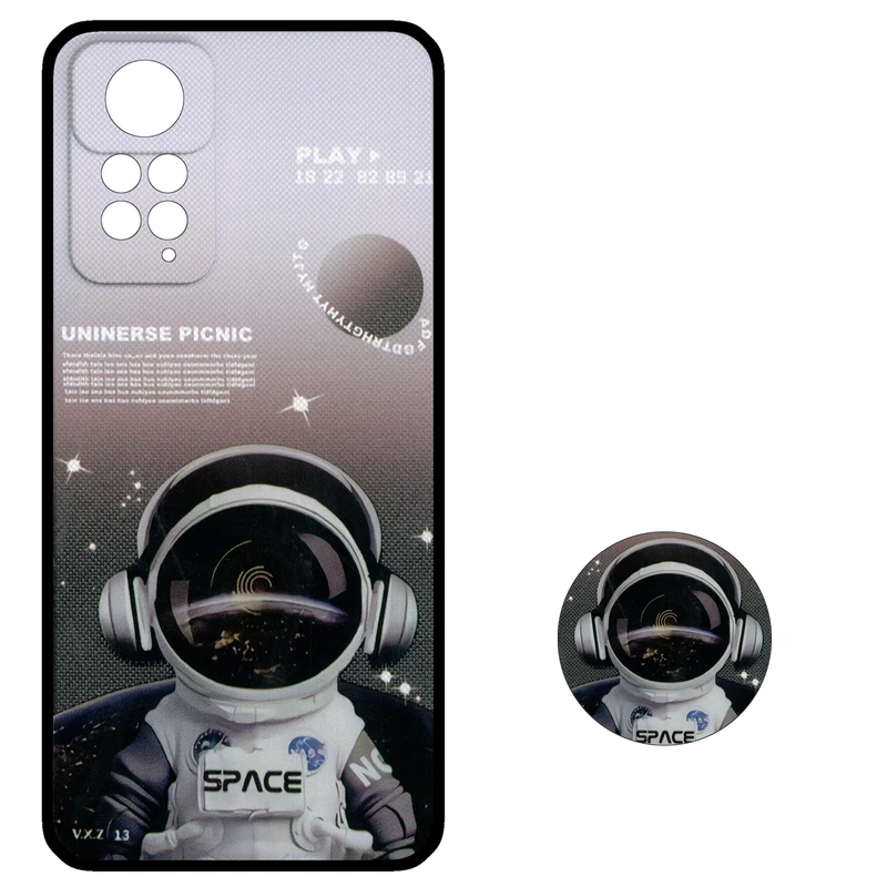 کاور طرح Space  کد 3260 مناسب برای گوشی موبایل شیائومی Redmi Note 11 / Note 11S به همراه پایه نگهدارنده