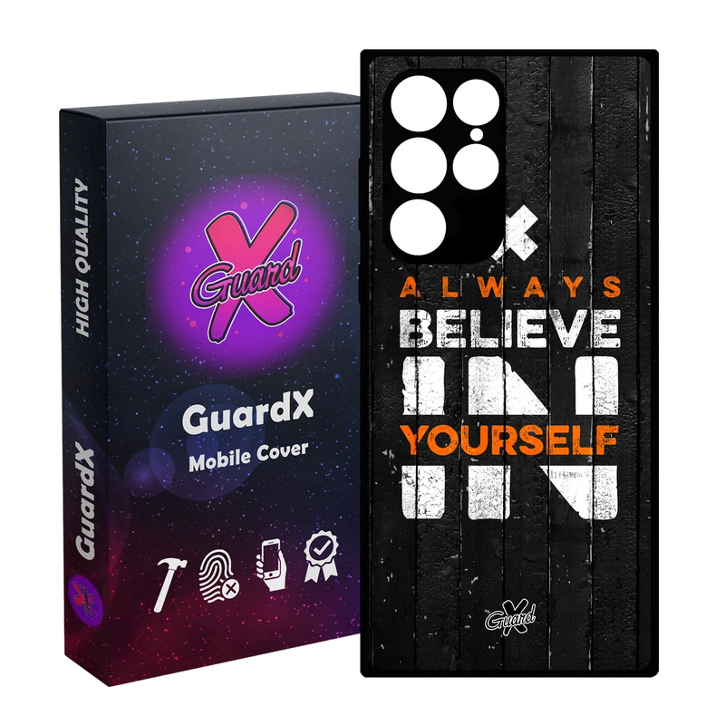 کاور گارد ایکس طرح Text مدل Glass10167 مناسب برای گوشی موبایل سامسونگ Galaxy S23 Ultra