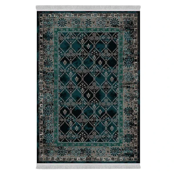 فرش پارچه‌ای دفه مدل فرشینه طرح مدرن کد 259