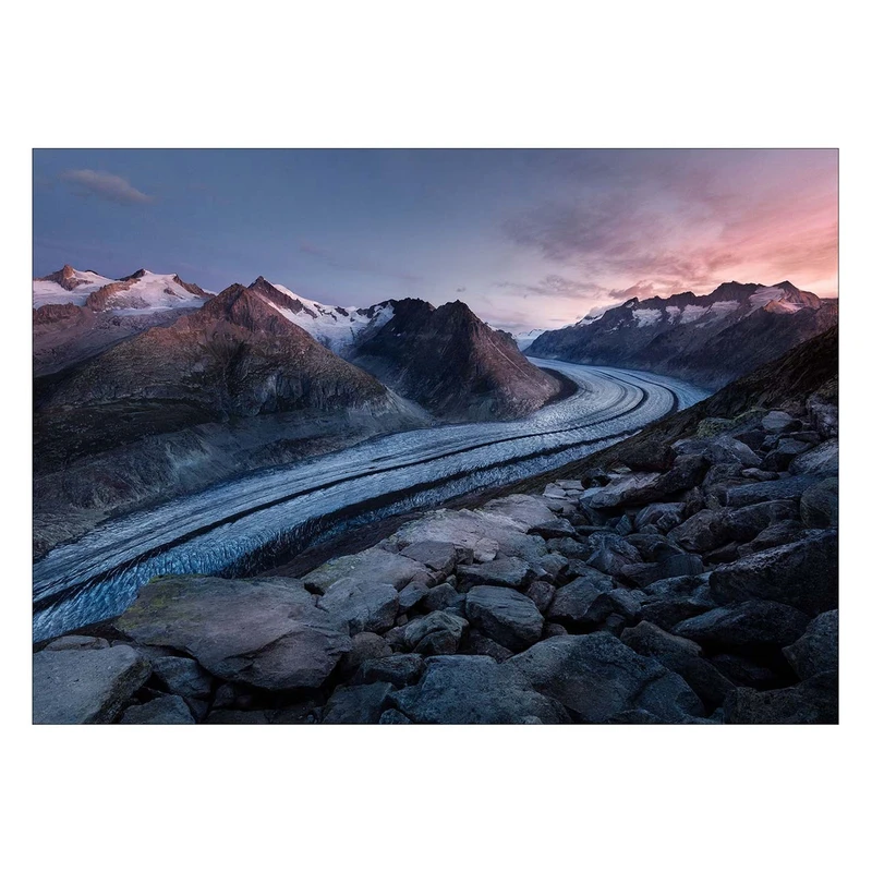 تابلو شاسی ونسونی طرح Mountain Road سایز 30×40 سانتی متر