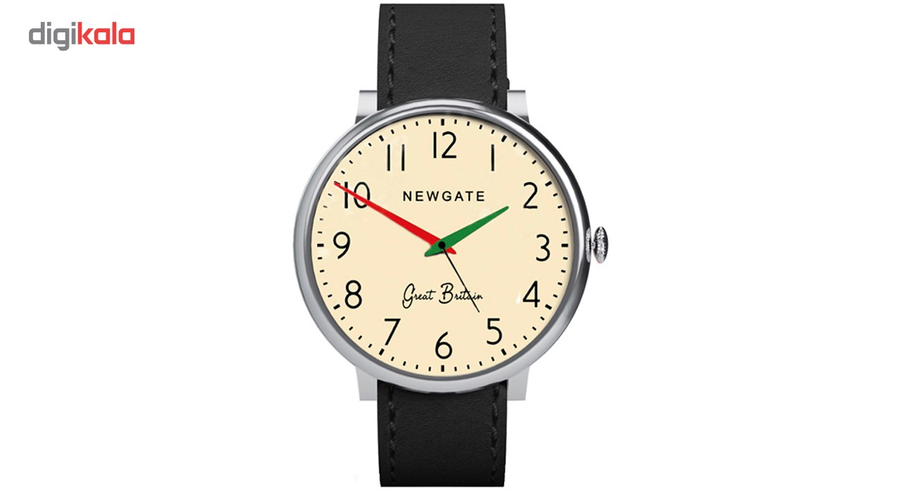 ساعت مچی عقربه ای نیوگیت مدل The Club Black Leather Strap