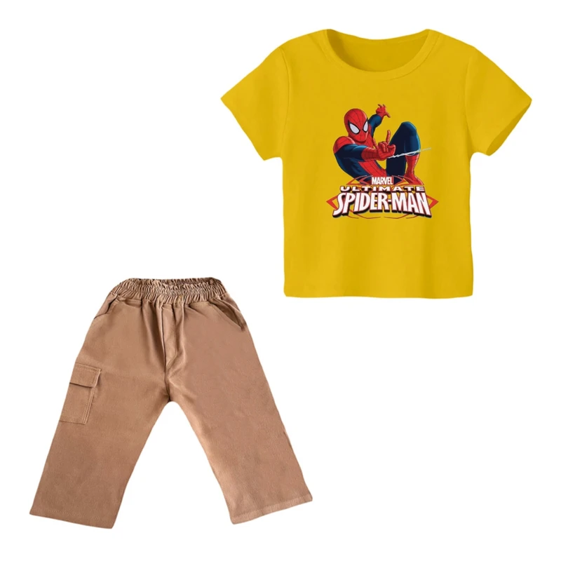 ست تی شرت و شلوارک پسرانه مدل مرد عنکبوتی کد ۱۶