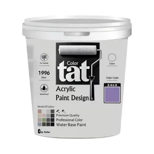 رنگ بنفش مات اکرولیک تات کد 2-41-5 حجم 4 لیتر