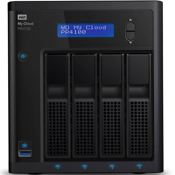 ذخیره ساز تحت شبکه وسترن دیجیتال مدل WD My Cloud PR4100 WDBNFA0160KBK 4-Bay ظرفیت 16 ترابایت