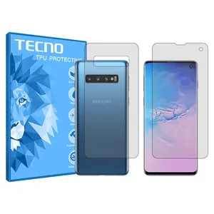 HyGEL tecno transparent screen protector suitable for Samsung Galaxy S10 mobile phone along with the back protector