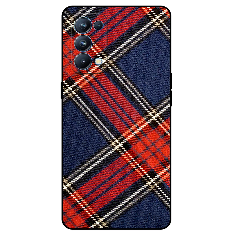 کاور مگافون طرح بافت مدل 8103 مناسب برای گوشی موبایل اوپو Reno 5 Pro 5G      