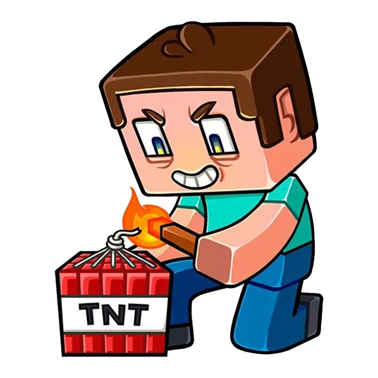 استیکر پارچه و لباس پاد آفرین مدل ماینکرافت کد 277