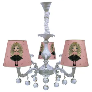 لوستر شاخه ای کودک مدل دختر موفرفری 