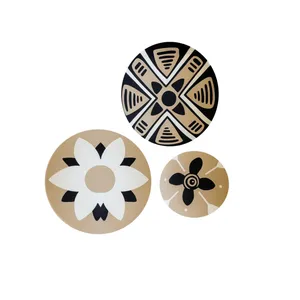 بشقاب دیوارکوب سفالی کد 881 مجموعه 3 عددی