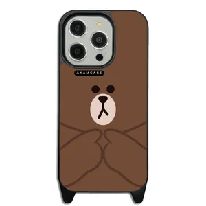 AKAM AMCWLA15PRO-BROWN1 Cover For Apple iPhone 15 Pro