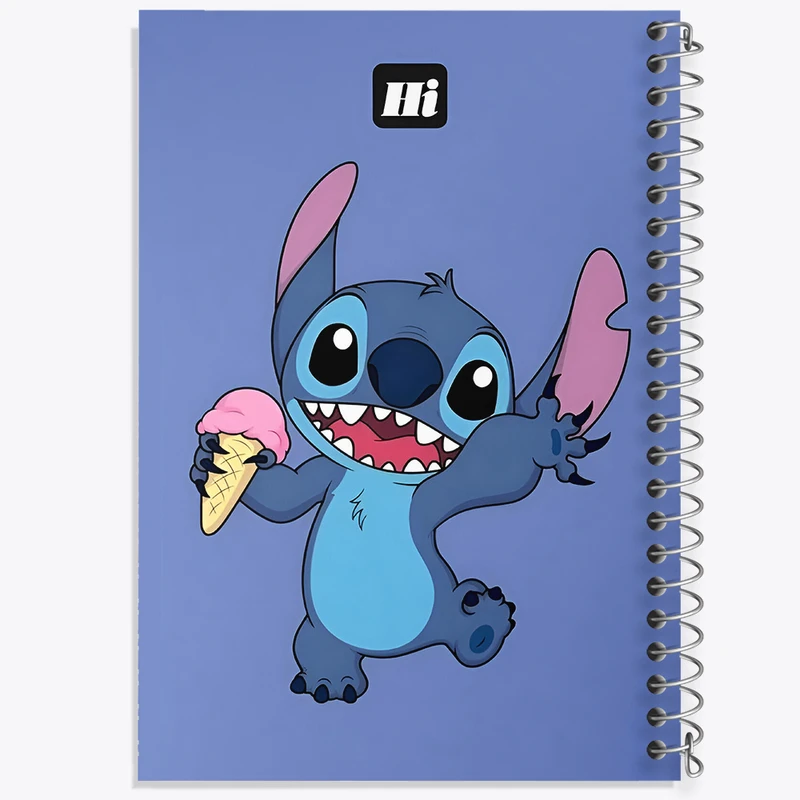 دفتر ژورنال نویسی 50 برگ خندالو مدل نقطه ای طرح استیچ (Stitch) کد N2950